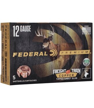 FEDERATION ARMS FEDERAL 12 GAUGE - 300GR 2-3/4" COPPER SABOT SLUG FREIGHT TRAIN (5 ROUND)