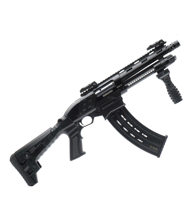 FEDERATION ARMS SPM-12 SHORTY PUMP-ACTION SHOTGUN (10 ROUND) 12 GAUGE - MATTE BLACK STOCK - 9" BARREL