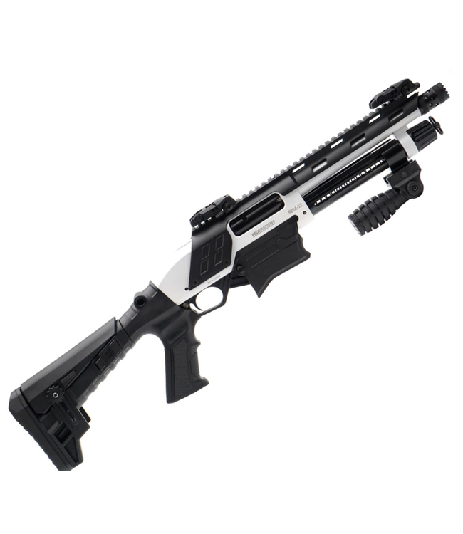 FEDERATION ARMS SPM-12 SHORTY PUMP-ACTION SHOTGUN (10 ROUND) 12 GAUGE - WHITE STOCK - 9" BARREL