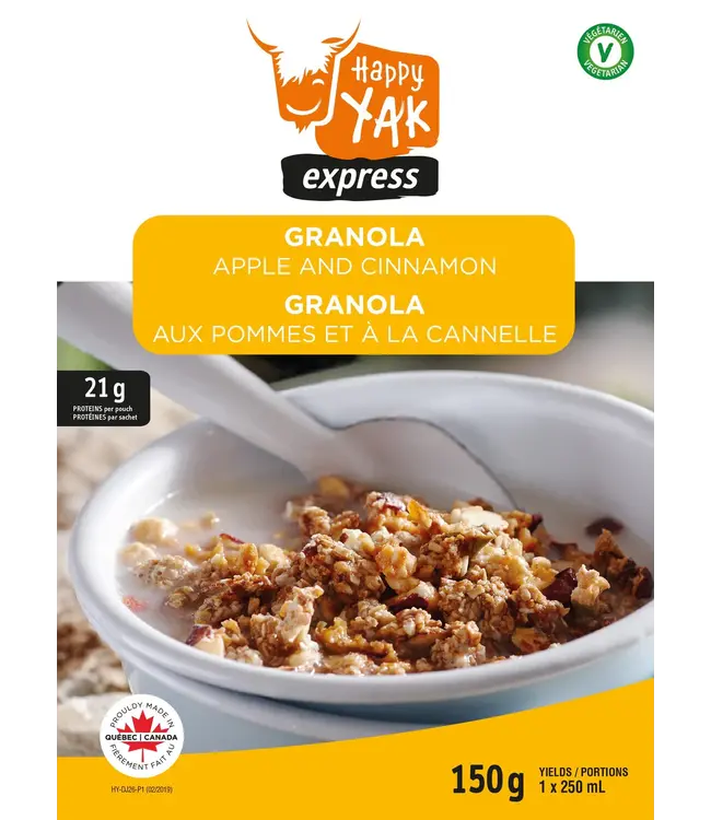 HAPPY YAK APPLE AND CINNAMON GRANOLA
