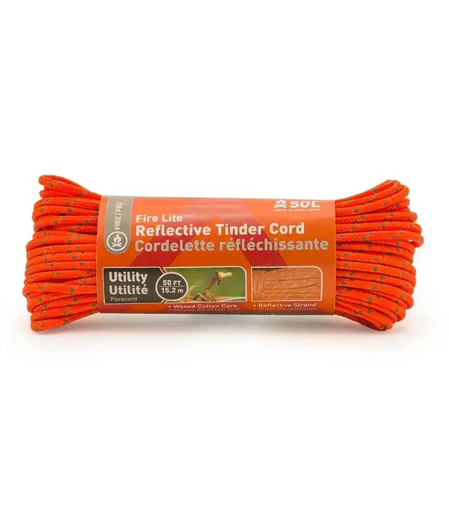 SOL UTILITY REFLECTIVE TINDER CORD (50 FT)