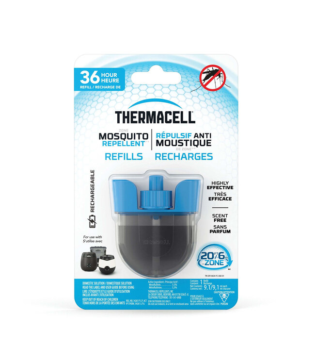THERMACELL EX90 RECHARGEABLE MOSQUITO REPELLER REFILL (36 HOURS)