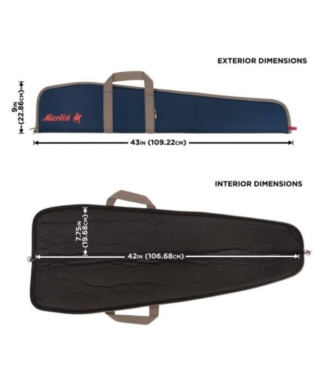 ALLEN MARLIN RIFLE CASE BLUE/TAN 42"