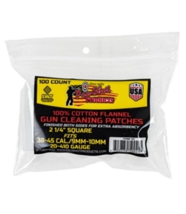 PRO-SHOT PRODUCTS PATCH, FOR 38-45CAL, 20-410 GAUGE, 100 PACK 103