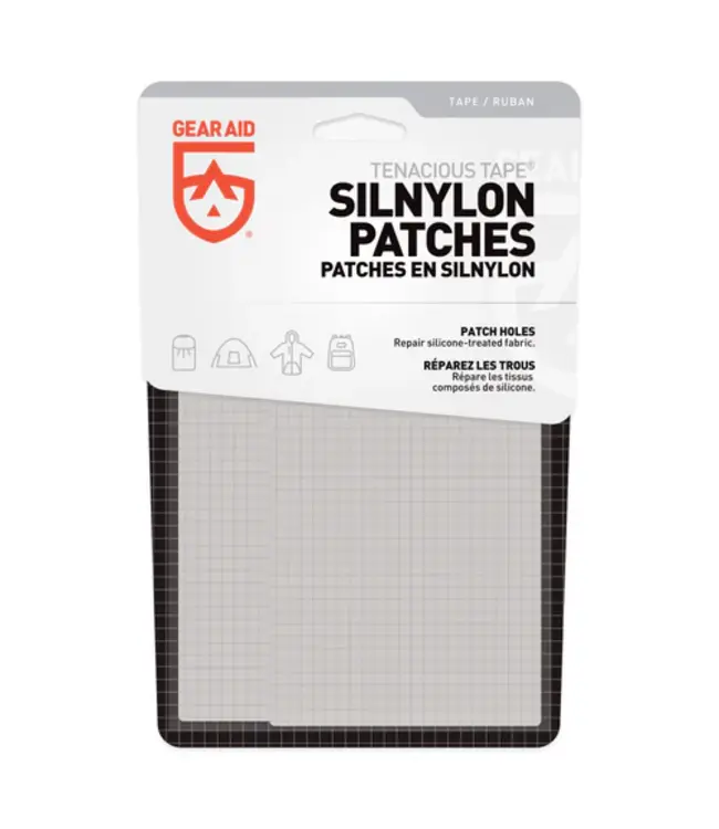 GEAR AID TENACIOUS TAPE SILNYLON PATCHES 3" X 5"