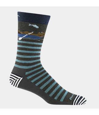 DARN TOUGH MEN'S DARN TOUGH ANIMAL HAUS CREW LIGHTWEIGHT LIFESTYLE SOCKS