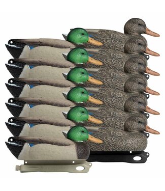 HARD CORE BRANDS HARDCORE FIELD SERIES MALLARD FLOATER DECOYS, 12 PACK