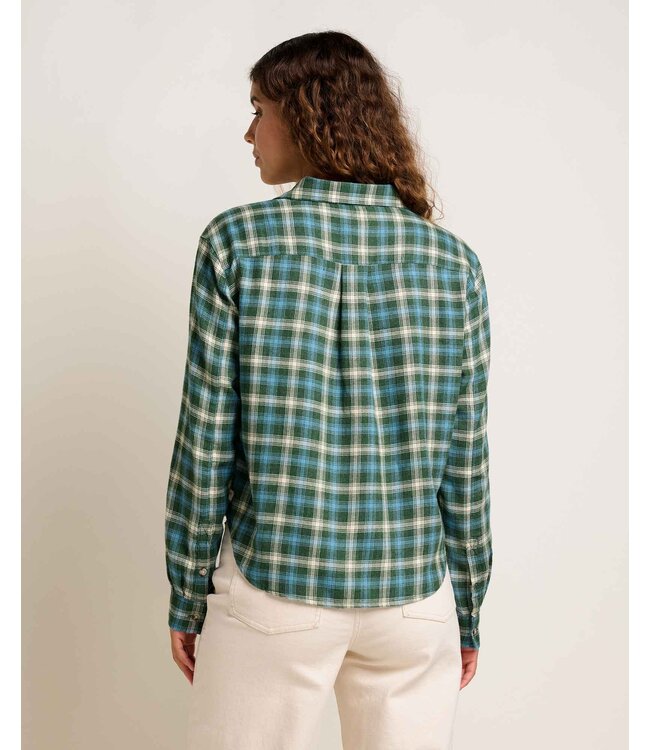 WOMEN'S TOAD & CO RE-FORM FLANNEL BOXY LONG-SLEEVE SHIRT
