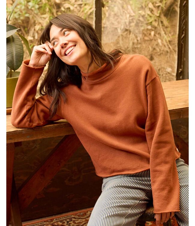 WOMEN'S TOAD & CO FERNSCAPE ROLL NECK PULLOVER