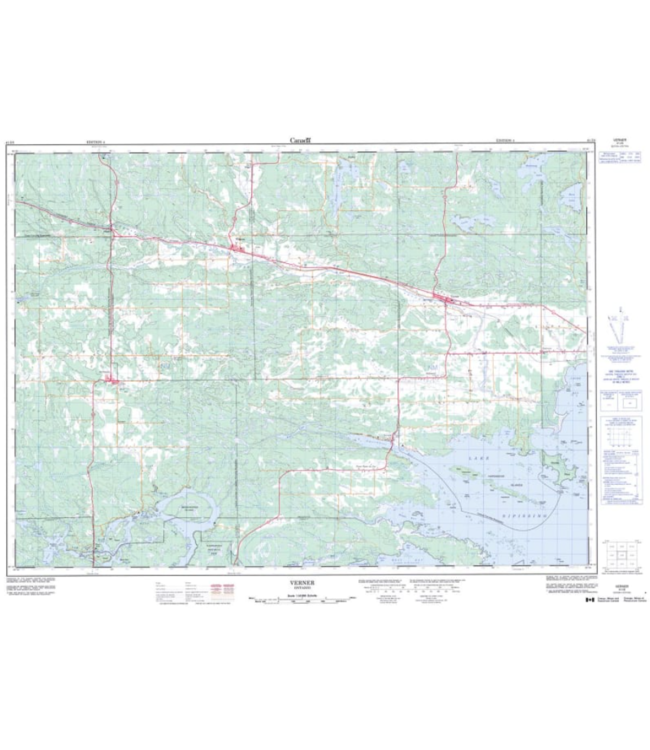 CANADIAN TOPO TOPOGRAPHIC MAP - 041L08 - VERNER