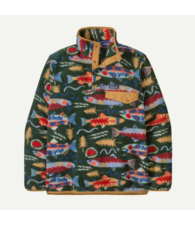 MEN'S PATAGONIA LIGHT WEIGHT SYNCHILLA SNAP-T FLEECE PULLOVER