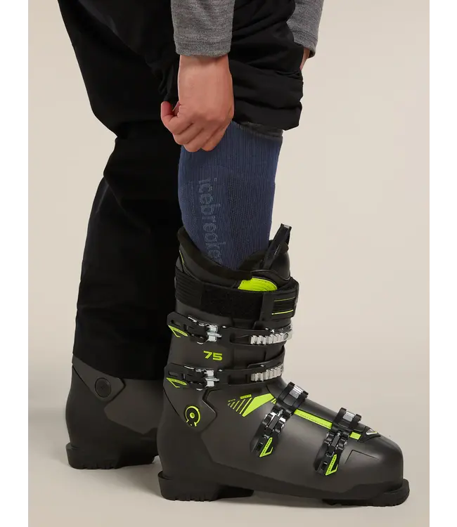 MEN'S ICEBREAKER MERINO SKI+ MEDIUM OVER THE CALF SOCKS ALPINE GEO