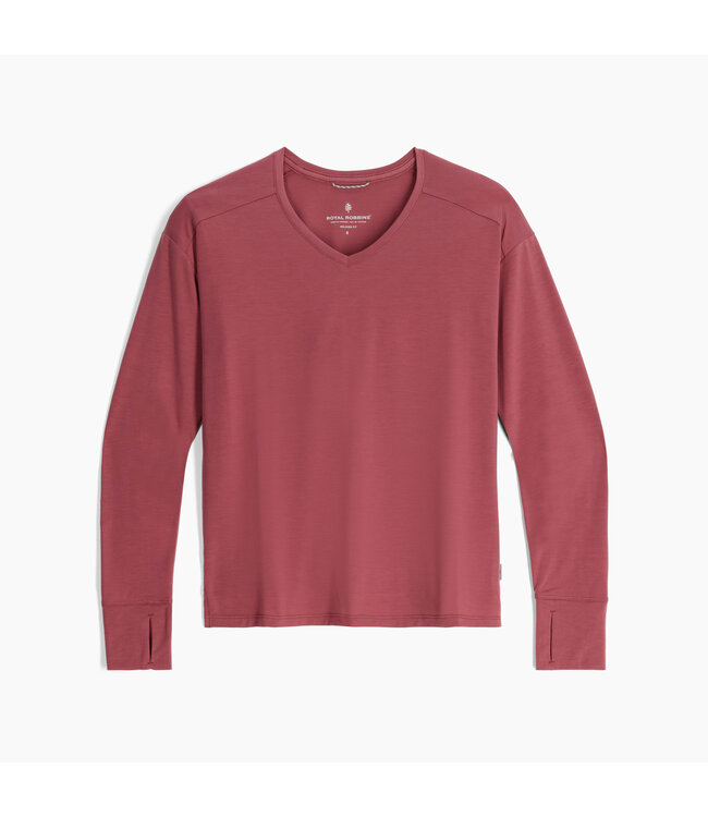 WOMEN'S ROYAL ROBBINS  MADERA V NECK SHIRT