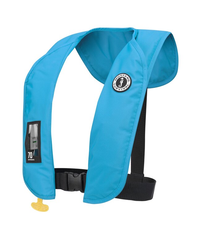 MUSTANG MIT 70 MANUAL PERSONAL FLOATATION DEVICE BLUE