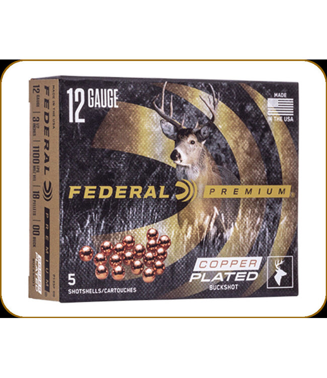 FEDERAL - 12 GA 3.5" - 18 PELLETS - SHOT 00 BUCK -5CT