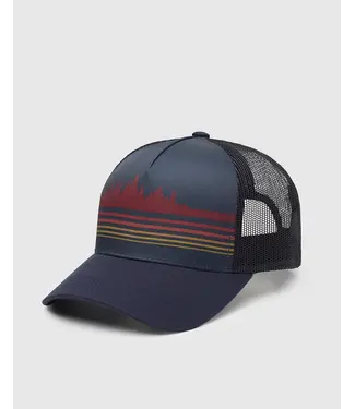 TENTREE TENTREE RETRO TREELINE ALTITUDE HAT MIDNIGHT BLUE / CRIMSON