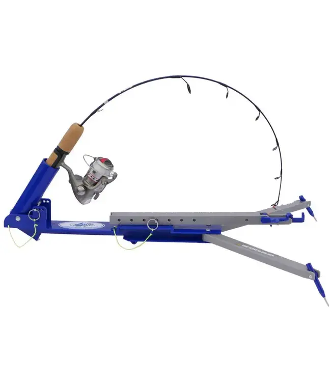 JAWJACKER ICE FISHING ROD HOLDER WITH AUTOMATIC HOOK SETTER