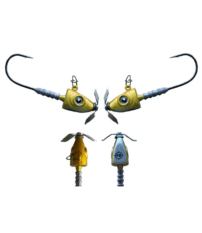 FROSTBITE HEADSPINNER PROPELLER JIG 3/16 (2 PACK)