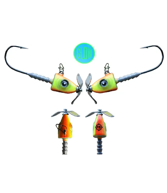 FROSTBITE HEADSPINNER PROPELLER JIG 3/16 (2 PACK)