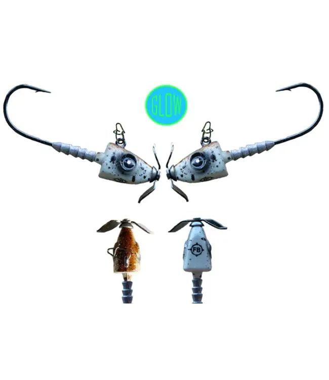 FROSTBITE HEADSPINNER PROPELLER JIG 3/16 (2 PACK)