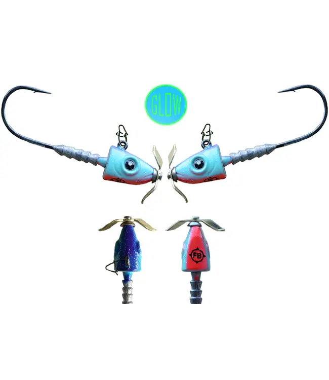 FROSTBITE HEADSPINNER PROPELLER JIG 3/16 (2 PACK)