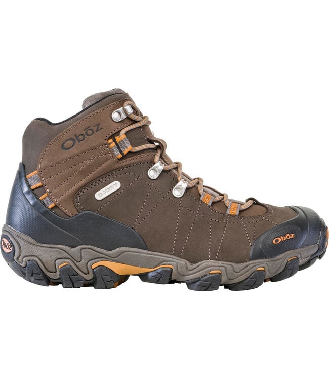 MEN'S OBOZ BRIDGER WIDE MID B-DRY WATERPROOF HIKING BOOTS SUDAN