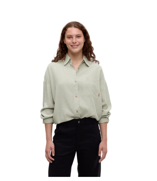 WOMEN'S TENTREE WEST END SHIRT OVERSIZED FIT COLLARED SHIRT
