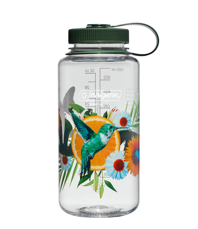 NALGENE WIDE MOUTH SUSTAIN BOTTLE CITRUS HUMMINBIRD 32 OZ