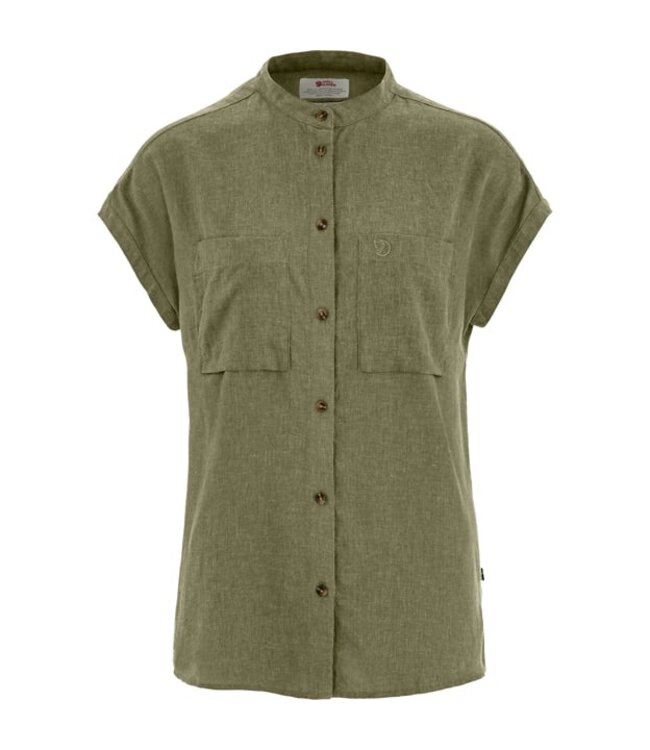 WOMEN'S FJALLRAVEN OVIK HEMP SHIRT SHORT SLEEVE
