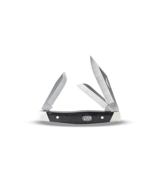 BUCK KNIVES STOCKMAN - 3" FOLDING BLADE - EBONY HANDLE