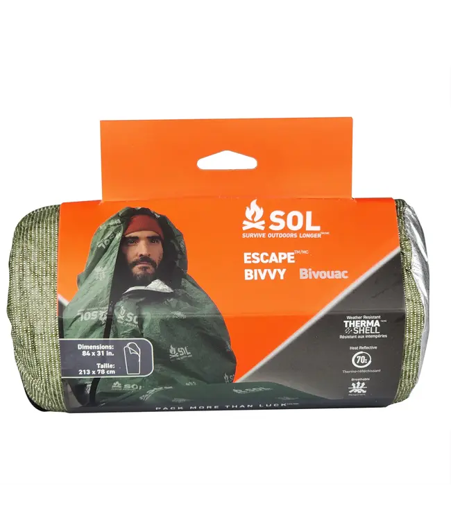 SOL ESCAPE BIVVY WITH HOOD- GREEN