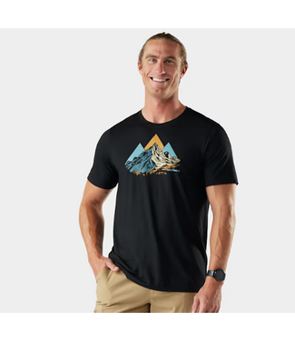 SMARTWOOL MEN'S SMARTWOOL PEAK BADGER ACTIVE SHORT SLEEVE GRAPHIC TEE