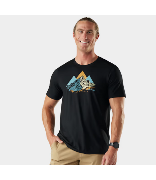 MEN'S SMARTWOOL PEAK BADGER ACTIVE SHORT SLEEVE GRAPHIC TEE