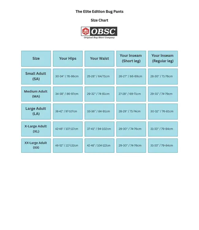 THE ORIGINAL BUG SHIRT ELITE BUG PANTS