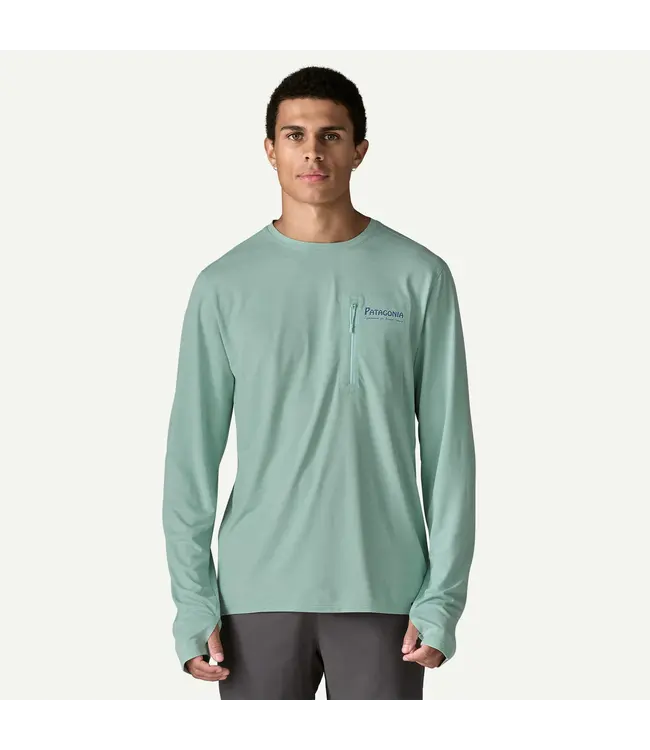 MEN'S PATAGONIA CAPLIENE COOL SUN SHIRT- WATER PEOPLE BANNER