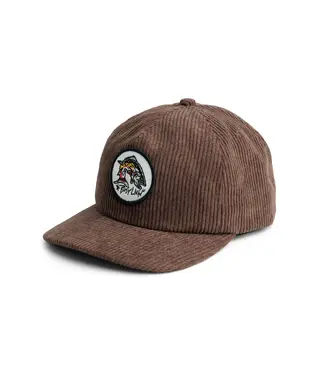 KAVU KAVU CAPTAIN CORD HAT CHOCOLATE