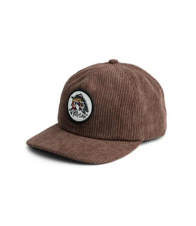 KAVU CAPTAIN CORD HAT CHOCOLATE