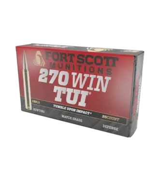FORT SCOTT MUNITIONS FORT SCOTT MUNITION 270 WIN TUI- 130GR SOLID COPPER AMMUNITION (20 ROUNDS)