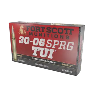 FORT SCOTT MUNITIONS FORT SCOTT MUNITION 30-06 TUI- 168GR SOLID COPPER AMMUNITION (20 ROUNDS)