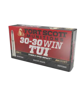 FORT SCOTT MUNITIONS FORT SCOTT MUNITION 30-30 TUI- 130GR SOLID COPPER AMMUNITION (20 ROUNDS)