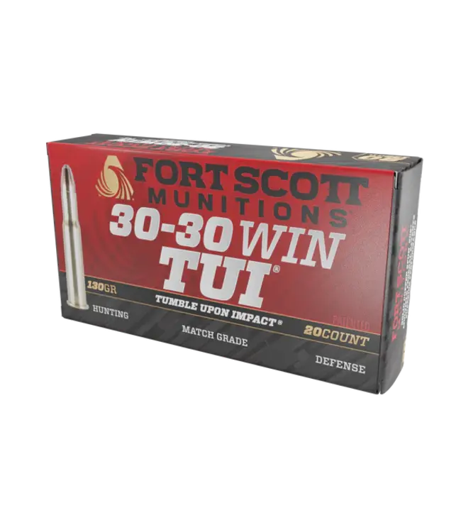 FORT SCOTT MUNITION 30-30 TUI- 130GR SOLID COPPER AMMUNITION (20 ROUNDS)