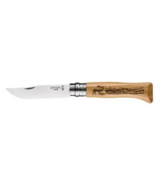 OPINEL OPINEL NO 8 ANIMALIA KNIFE- ELK ENGRAVING