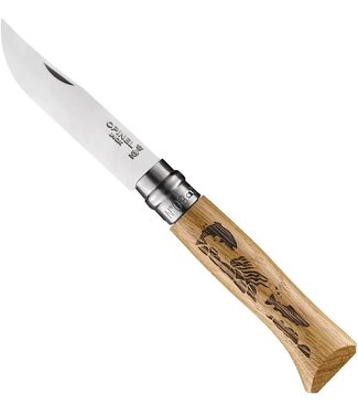 OPINEL OPINEL NO 8 ANIMALIA KNIFE- FISH ENGRAVING