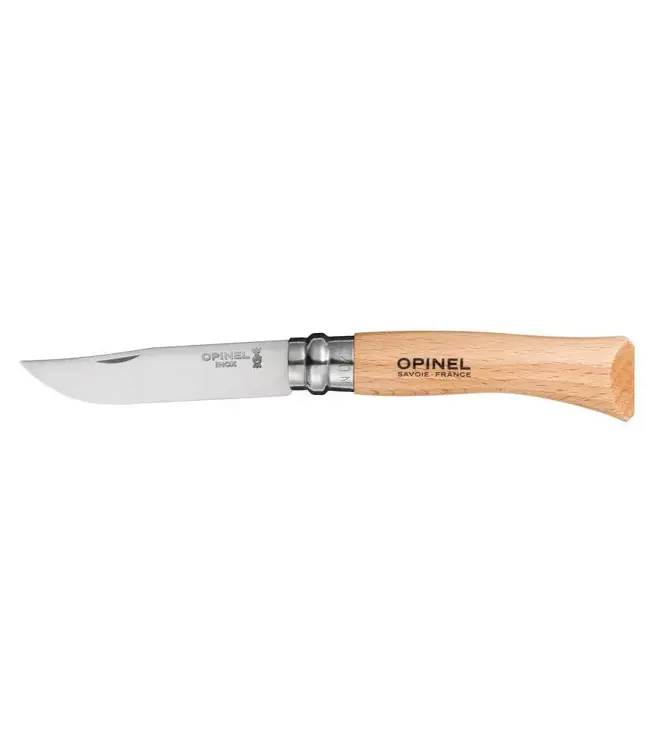 OPINEL NO 7 NATURAL BEECH STAINLESS STEEL FOLDING KNIFE