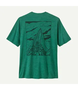 PATAGONIA MEN'S CAPILENE COOL DAILY SHIRT- CLOUD CRAG GEM GREEN LIGHT GREEN X-DYE