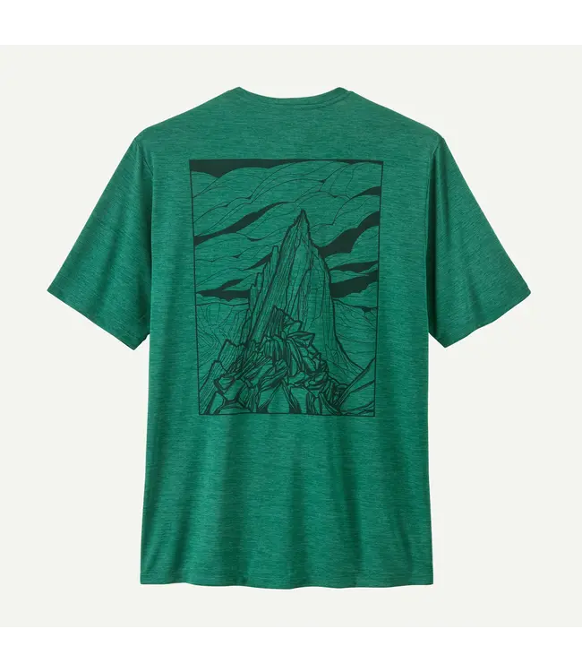 MEN'S CAPILENE COOL DAILY SHIRT- CLOUD CRAG GEM GREEN LIGHT GREEN X-DYE