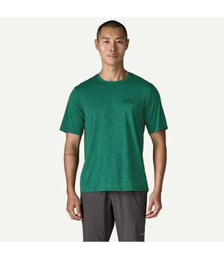 PATAGONIA MEN'S CAPILENE COOL DAILY SHIRT- CLOUD CRAG GEM GREEN LIGHT GREEN X-DYE