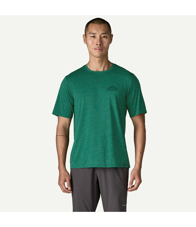 MEN'S CAPILENE COOL DAILY SHIRT- CLOUD CRAG GEM GREEN LIGHT GREEN X-DYE