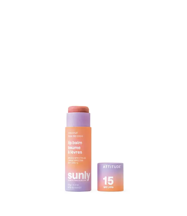 ATTITUDE TINTED LIP BALM - SPF 15 - COCONUT