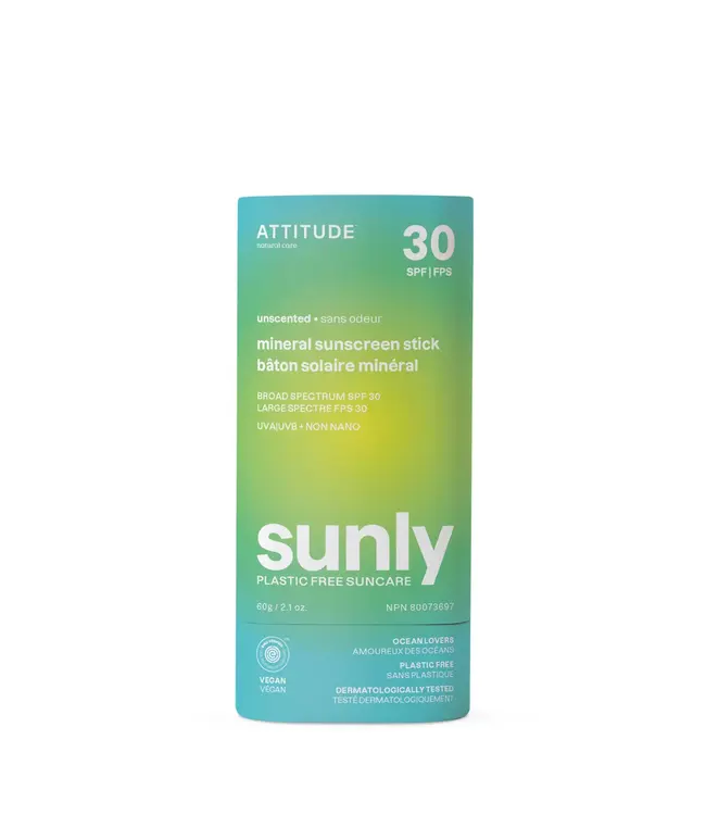 ATTITUDE MINERAL SUNSCREEN STICK - SPF 30 - UNSCENTED